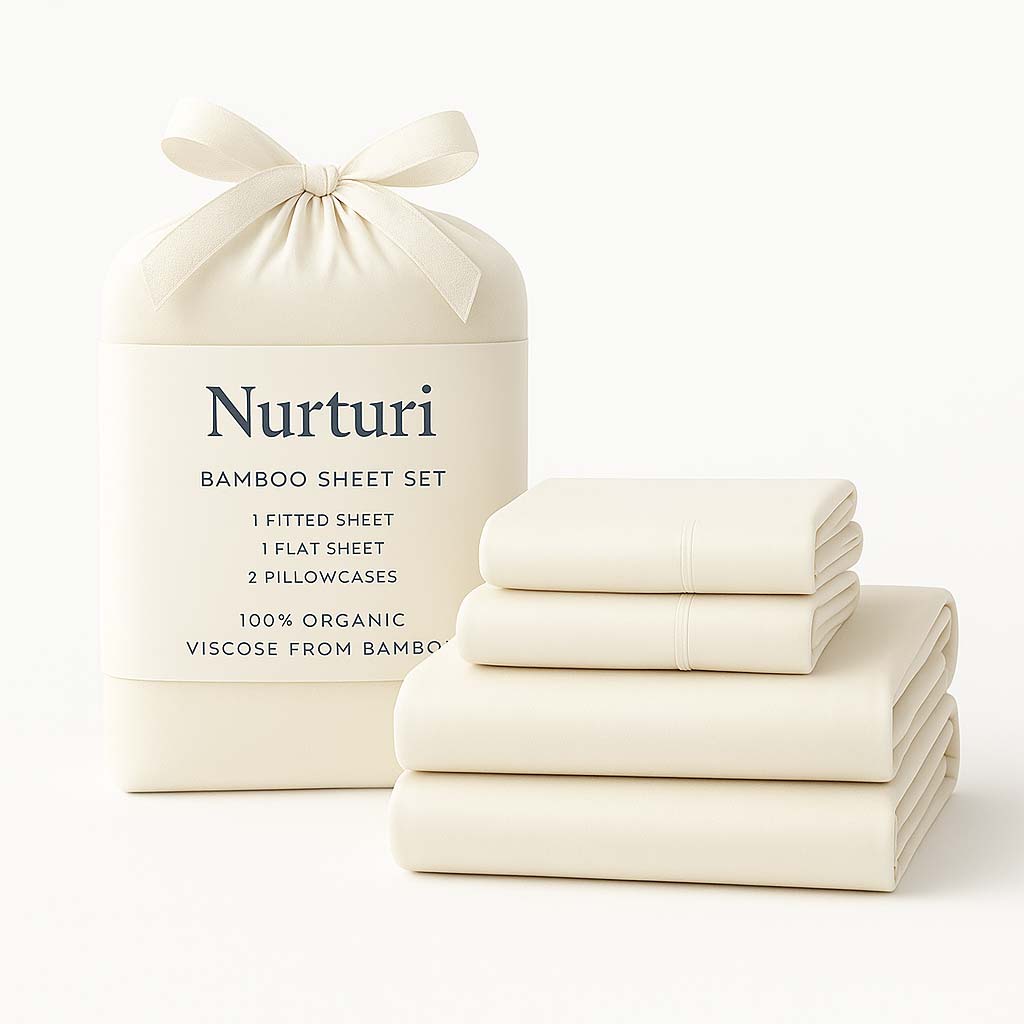 Premium Bamboo Sheet Set - Cooling & Hypoallergenic